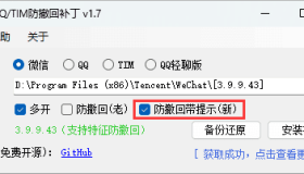 微信/QQ/TIM防撤回补丁 v1.7支持最新版 微信/QQ/TIM防撤回补丁 v1.7支持最新版